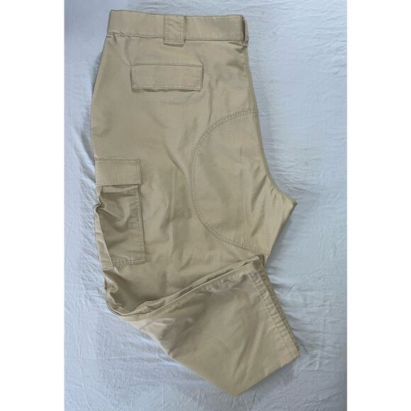 5.11 Tactical Men's Ripstop TDU Cargo Work, Bush Pants. Beige, Men's 4XL Short. - Picture 2 of 9